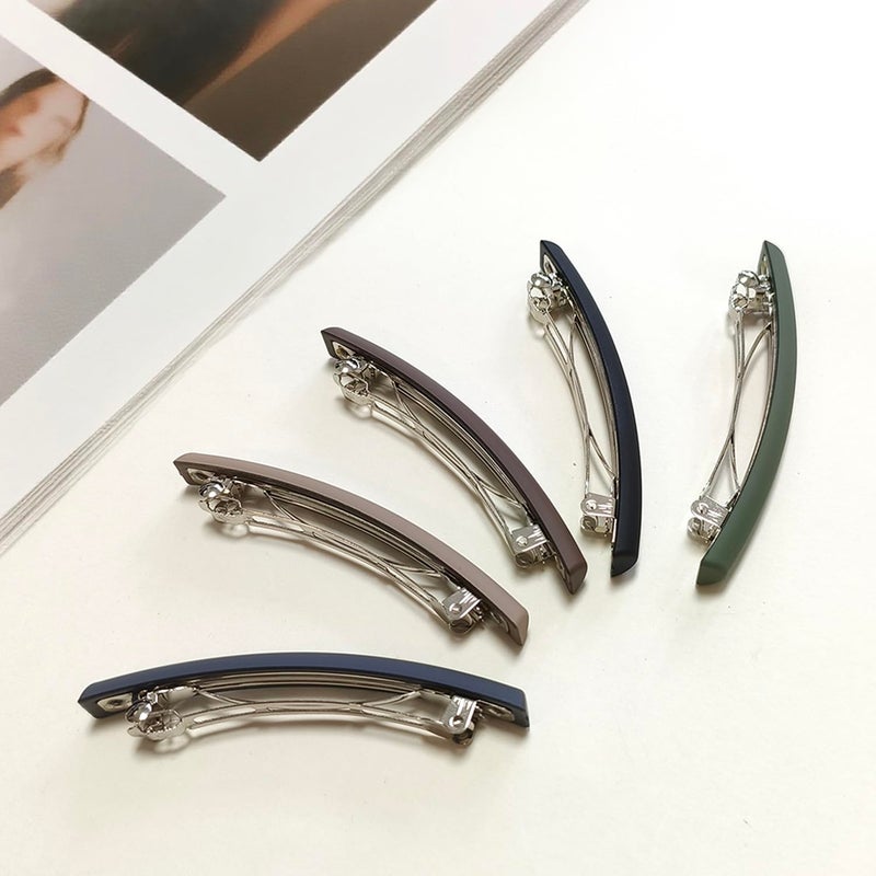Markuii Slim French Hair Barrettes for Women Half Up Small Hair Barrette Clips Elegant Styling for Thin, Short or Fine Hair, 5 Pack - Image 5